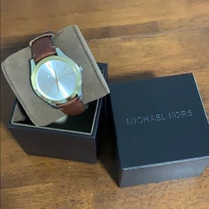 Michael Kors Leather Band Watch